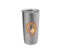 Solar Eclipse Cat August 12 2026 Space Art Stainless Steel Insulated Tumbler