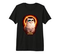 Solar Eclipse Cat Spain 8/12/2026 Premium T-Shirt