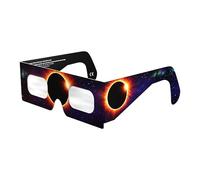 Solar Eclipse Glasses ISO 12312-2 & CE Certified - Safe Solar Viewing for Direct Sun & August 2026 Eclipse | Paper Cardboard Frame, Made in EU | For Kids & Adults | 10 Pack | Aurora