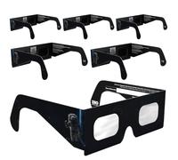 Solar Eclipse Glasses ISO 12312-2 & CE Certified - Safe Solar Viewing for Direct Sun & August 2026 Eclipse | Paper Cardboard Frame, Made in EU | For Kids & Adults
