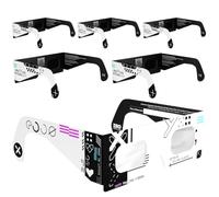 Solar Eclipse Glasses ISO 12312-2 & CE Certified - Safe Solar Viewing for Direct Sun & August 2026 Eclipse | Paper Cardboard Frame, Made in EU | For Kids & Adults | 6 Pack | Cipher