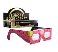 Solar Eclipse Glasses ISO 12312-2 & CE Certified - Safe Solar Viewing for Direct Sun & August 2026 Eclipse | Paper Cardboard Frame, Made in EU | For Kids & Adults | 100 Pack | Coldsoup