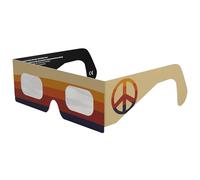 Solar Eclipse Glasses ISO 12312-2 & CE Certified - Safe Solar Viewing for Direct Sun & August 2026 Eclipse | Paper Cardboard Frame, Made in EU | For Kids & Adults | 1 Pack | Peace