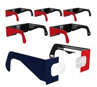 Solar Eclipse Glasses ISO 12312-2 & CE Certified - Safe Solar Viewing for Direct Sun & August 2026 Eclipse | Paper Cardboard Frame, Made in EU | For Kids & Adults | 6 Pack | FR