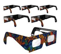 Solar Eclipse Glasses ISO 12312-2 & CE Certified - Safe Solar Viewing for Direct Sun & August 2026 Eclipse | Paper Cardboard Frame, Made in EU | For Kids & Adults | 6 Pack | Urban