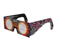 Solar Eclipse Glasses ISO 12312-2 & CE Certified - Safe Solar Viewing for Direct Sun & August 2026 Eclipse | Paper Cardboard Frame, Made in EU | For Kids & Adults | 1 Pack | Sunburst
