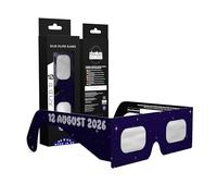 Solar Eclipse Glasses ISO 12312-2 & CE Certified - Safe Solar Viewing for Direct Sun & August 2026 Eclipse | Paper Cardboard Frame, Made in EU | For Kids & Adults