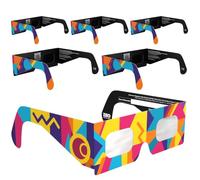 Solar Eclipse Glasses ISO 12312-2 & CE Certified - Safe Solar Viewing for Direct Sun & August 2026 Eclipse | Paper Cardboard Frame, Made in EU | For Kids & Adults