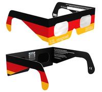 Solar Eclipse Glasses ISO 12312-2 & CE Certified - Safe Solar Viewing for Direct Sun & August 2026 Eclipse | Paper Cardboard Frame, Made in EU | For Kids & Adults | 2 Pack | DE