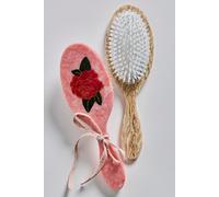 Solar Eclipse Hand-Painted Acetate 2-in-1 Brush at Free People in Neutral Shell - female