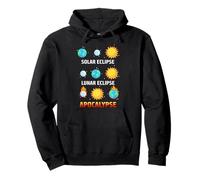 Solar Eclipse Moon Eclipse Apocalypse Earth Moon Sun Pullover Hoodie