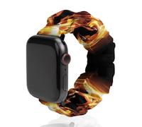 Solar Eclipse Pattern Scrunchies Watch Band Compatible with IWacth Series Replacement Strap 38mm/40mm