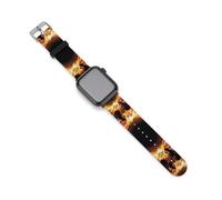 Solar Eclipse Pattern Silicone Bands Replacement Strap Wristbands Compatible with IWatch 42mm/44mm