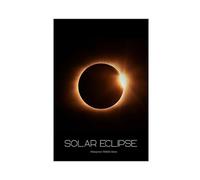 Solar Eclipse Planet School Room Educate Poster Canvas Poster Wall Art Decor Print Picture Paintings for Living Room Bedroom Decoration Unframe: 12x18inch(30x45cm)