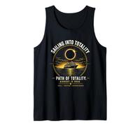 Solar Eclipse Sailing Into Totality Path of Totality Tank Top