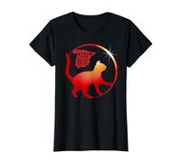 Solar Eclipse Shirt Spain Cat 2026 Value Graphic T-Shirt, Women, Black, M