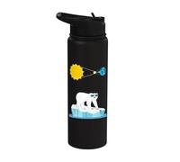 Solar eclipses Chaser Eclipse Glasses Polar Bears Lover Stainless Steel Insulated Water Bottle