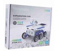 Solar ed Car Model Kit, Eonal DIY Building Blocks Toy, STEM Science for with Solar Panel and Electric Motor, 4WD Vehicle Assembly Set for Boys Girls Age 6