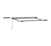 Electric Retractable Awning Frame Steel Outdoor Shade Solution Pergola vidaXL