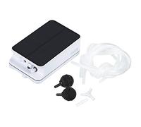 Solar Energy Aquarium Oxygen Pump USB Rechargeable Air Pump for Fish Bowl, AC/Dual-Purpose with Pure Copper Movement, Battery, Low Noise, Large Air Volume, Long Service Life, Oxygenation for Power Ou