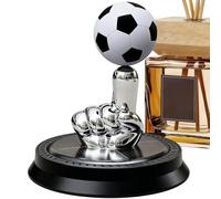Solar Energy Car Air Freshener Rotating Soccer Ball Fragrance Diffuser