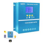 Solar Energy Controller, USB Solar Controller, 2 USB Port Solar Energy Controller with Seven Modes, Solar Controller with Efficient Charging for Caravan, Solar System, Yacht, Villa