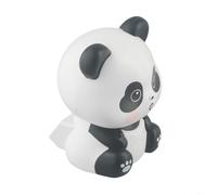 Solar Energy Nodding Panda Ornament for Car and Potted Plants, ABS Construction with Light Activated Movement and Symbolic Meaning (C)