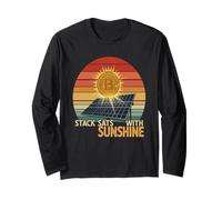 Solar Energy Renewable Power Blockchain Future Bitcoin Long Sleeve T-Shirt