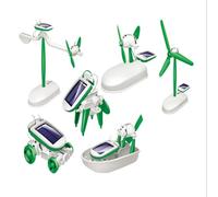Solar Energy Science Toy - 21 Piece DIY Kit, Renewable Energy Model, STEM Building Set, Educational Experiment Pack with Pilo Motion System