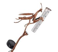 Solar Energy Shape Rain Measure Gauge for Outdoor Grounds Featuring Strong Iron Construction and LED Light Feature Easy Installation Outdoor Simple Accurate Solar Weatherproof