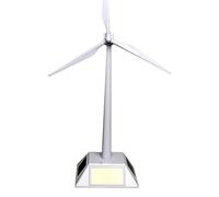 Solar Energy Wind Mill Toy, Educational Decorative Dual Use Turbine Windmills 3 Blades Windmill Model Kit for Kids Science Teaching