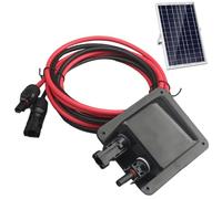 Solar Entry Gland, Waterproof Solar Cable Gland Entry Housing Fit for Roof Panels on RV Boat, Campers, Van, Building, Garage, Shack with 6.56ft Cable