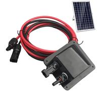 Solar Entry Gland, Waterproof Solar Cable Gland Entry Housing Fit for Roof Panels on RV Boat, Campers, Van, Building, Garage, Shack with 6.56ft Cable