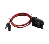Solar Extension Cable 10AWG 2m with Entry Gland Junction Box, Weatherproof ABS Wire-Connector for RV Boat Camper Solar Panel-System, Male to Female
