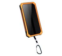 Solar External Battery, Solar Power Bank Panel, 1000mAh Solar Power Bank, USB Output, Solar Charger, External Battery, with Flashlight