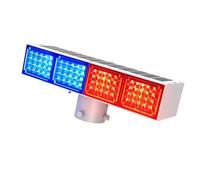 Solar Extreme LED Flashing Light Bicolor Rose for Security in Parking Many and Intersections Solar Road Barrier Light