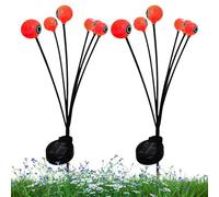 Solar Eyeglobe Stake Lights, Eyeball Garden Lights,The Solar Firefly Swinging Outdoor | Waterproof Solar Lights on Track Stake, Ec