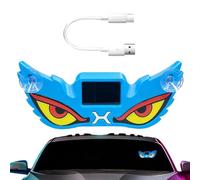 Solar Eyes Light for Car - Wireless 5 Modes Dynamic Decoration - Solar Powered Car LED Window Light,for SUV Truck Van RV Sports Daily Detail Garage Home Driveway