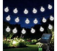Solar Fairy Fairy Lights Outdoor, 100LED 12M/39FT Solar Garden Lights，Waterproof Solar Powered Globe Lights, 8 Modes with 8-Hour Timer, Suitable for Garden, Yard, Decoration,Party, Home(Cold White)