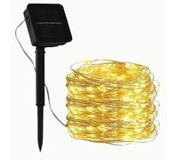 Solar Fairy Lights Outdoor Garden - 50 LED 7m String - Waterproof Solar Powered Garden Lights - Ideal for Trees, Fence, Yard - Outdoor String Lights Solar for Year-Round Decor & Ambiance (Warm White)