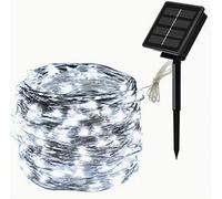 Solar Fairy Lights Outdoor Garden - 50 LED 7m String - Waterproof Solar Powered Garden Lights - Ideal for Trees, Fence, Yard - Outdoor String Lights Solar for Year-Round Decor & Ambiance (White)
