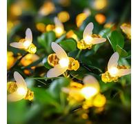 Solar Fairy Lights Outdoor Waterproof 50LED 31FT 8Modes Bee Solar Lights