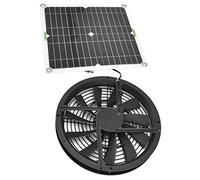 Solar Fan, 100w 10in Solar Powered Fan, Waterproof Solar Panel Kit, 3000 Rpm Portable Solar Powered Fan Kit for Greenhouse, Chicken Coop, Shed, Garage, Attic