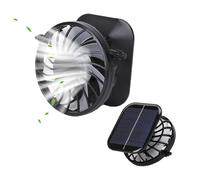 Solar Fan Hat Replacement, Lightweight Cooling Accessory, Quiet Rechargeable Fan Insert, Hands Free Outdoor Wearable for Fishing, Travel Adventures, Camping, Beach, Hiking, Sports Use