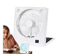 Solar Fans for Outside | Personal Solar Camping Fan Lantern | Battery Operated 3 Speeds Folding Cool Gadgets with LED Lights, Survival Gear for Power Outage Outdoor
