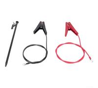 Solar Fence Ground Rod with Large For Alligator Clamp for Use with Solar Electric Fence Chargers and Power Supply Units (A)