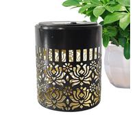 Solar Fence Light Flower Pattern - IP65 Waterproof Outdoor Wall Lamp for Yard and Garden | Decorative Lighting for Porch Shed and Garage Door, Solar Hanging Lantern Landscape Illumination Kit