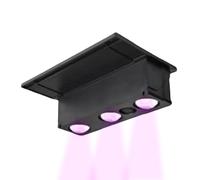 Solar Fence Lights LED Wall Lamp, Waterproof Auto-On Dusk Sensor with Smart Energy Saving Design, Decorative Outdoor Lighting, for Deck Railings, Patio Steps, Poolside Paths, Backyard Fence