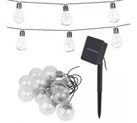 Solar Festoon Lights Garden Garland Patio String Light 50 LED Lighting 10 Bulbs