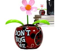 Solar Figurines - Energy-Powered Swinging Flowers, Dashboard Decor | Weatherproof Vibrating Ornaments Offering Light-Driven Movement & Amusement On Car Panels Or Home Surfaces, Adding A Playfull Touch